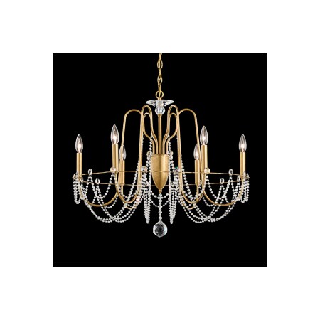 Schonbek Esmery Chandelier in Ferro Black with Clear Crystals From Swarovski AR1006N-59S